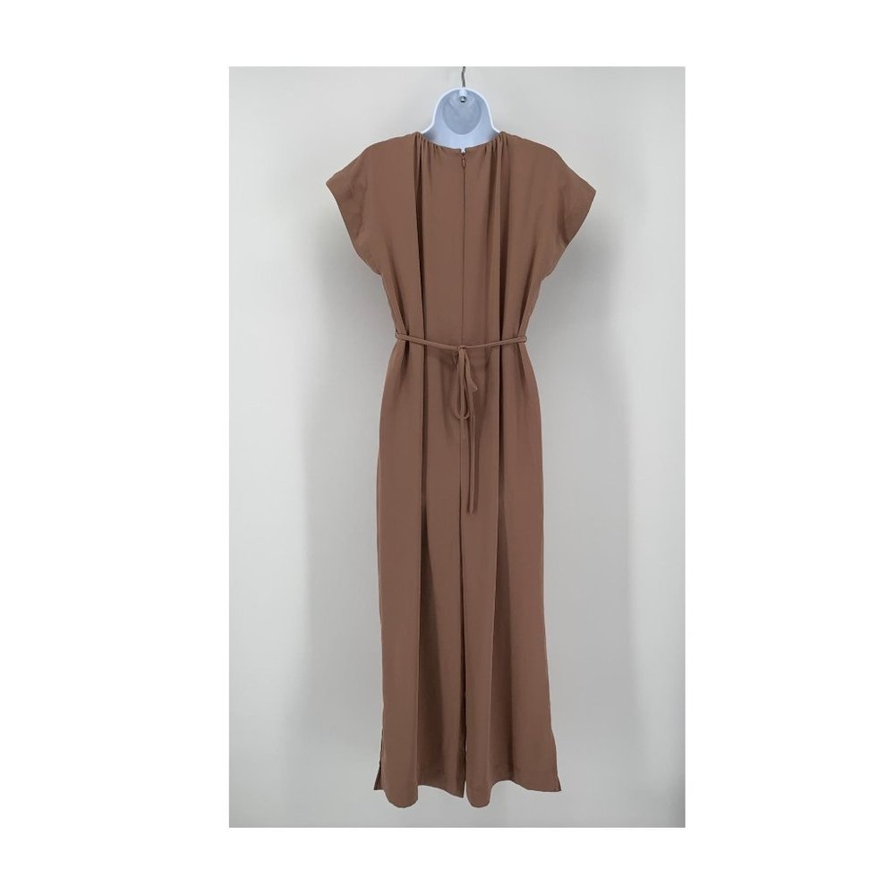 NWT Prologue Brown Cap Sleeve Ankle Jumpsuit Size Small - Picture 4 of 6